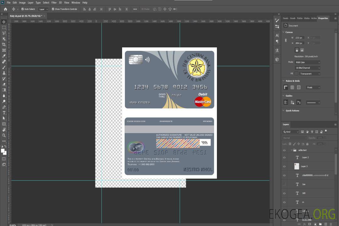 Mastercard de la Banque centrale des Bahamas template Mastercard de la Banque centrale des Bahamas template